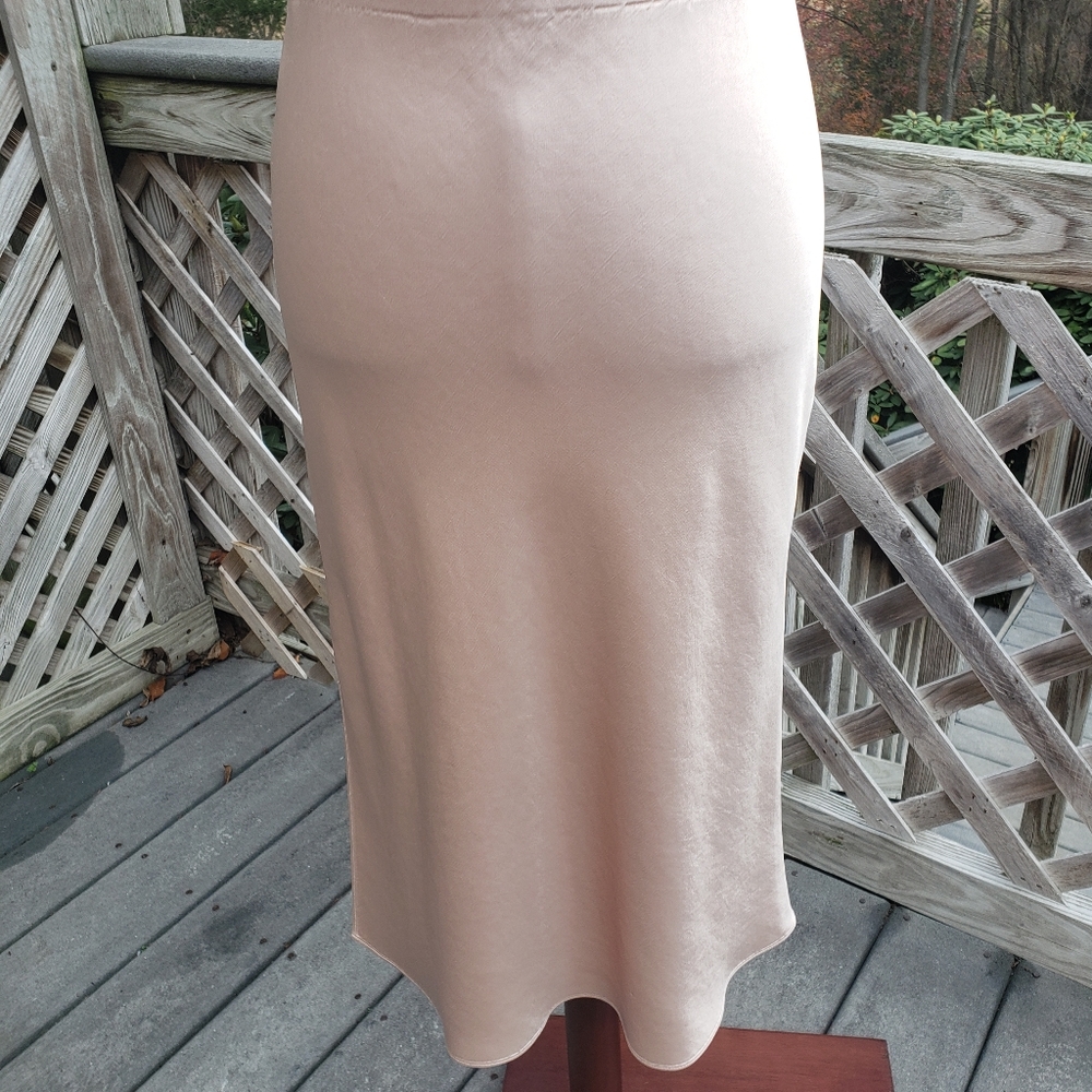 Theory Side Slit Satin Skirt, sS - Picture 6 of 11
